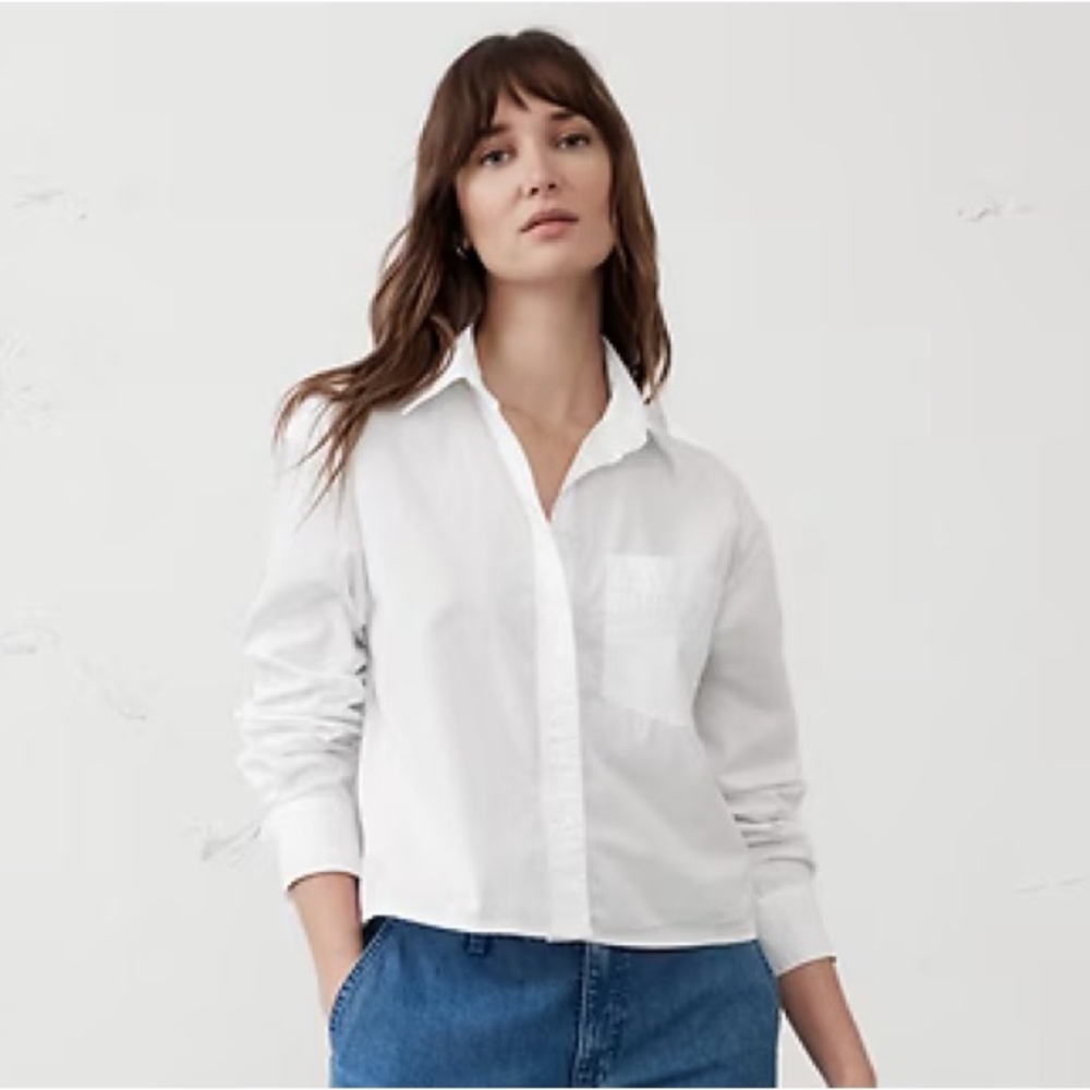 Banana Republic White Button Down Shirt
